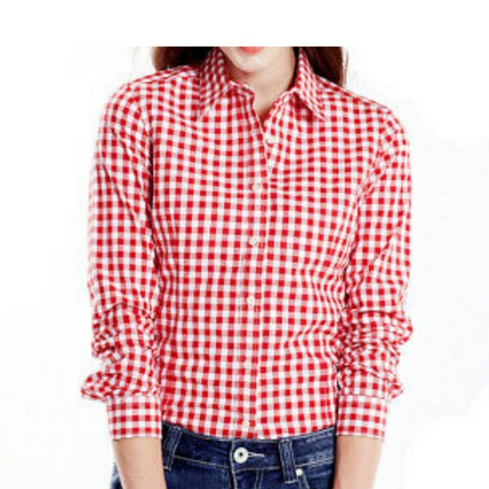 ESPRIT Vintage Plaid Blouse Pink